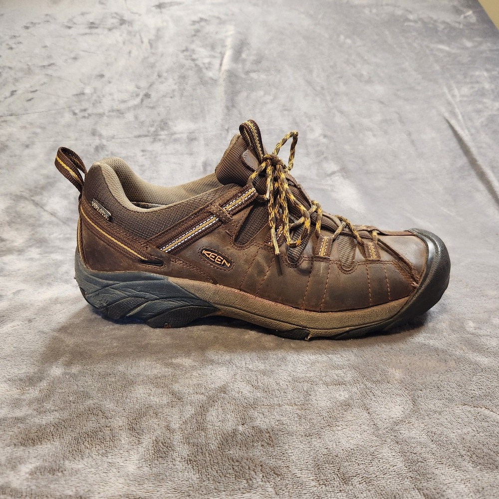 Keen Boots Mens 12 Brown Targhee II Mid Waterproof Leather Hiking Gorpcore